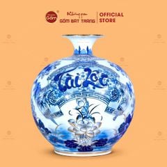 Quả Hút Lộc Cuốn Thư Tài Lộc Hoa Ngư Tụ Khánh Bạch Bảo Vẽ Vàng