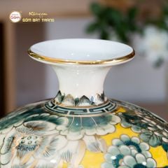 Quả Hút Lộc Hoa Ngư Tụ Khánh Kim Bảo Vẽ Vàng