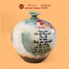 Quả Hút Lộc Men Chảy Vẽ Thư Pháp