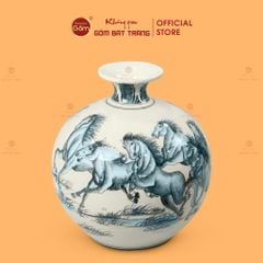 Quả Hút Lộc Men Trắng Mã Đáo Thành Công Vẽ Kỹ