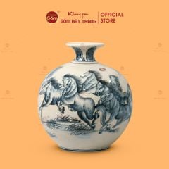 Quả Hút Lộc Men Trắng Mã Đáo Thành Công Vẽ Kỹ