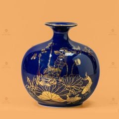 Quả Hút Lộc Men Màu Bảo Liên Bình An Vẽ Vàng