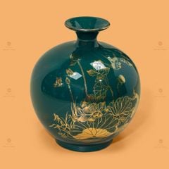 Quả Hút Lộc Men Màu Bảo Liên Bình An Vẽ Vàng