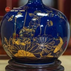 Quả Hút Lộc Men Màu Bảo Liên Bình An Vẽ Vàng