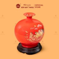 Quả Hút Lộc Men Màu Mã Đáo Thành Công Màu Vẽ Vàng