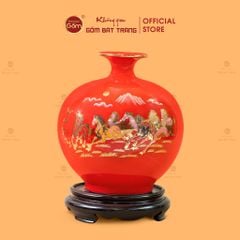 Quả Hút Lộc Men Màu Mã Đáo Thành Công Màu Vẽ Vàng