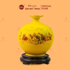 Quả Hút Lộc Men Màu Mã Đáo Thành Công Màu Vẽ Vàng