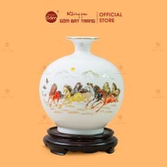 Quả Hút Lộc Men Màu Mã Đáo Thành Công Màu Vẽ Vàng