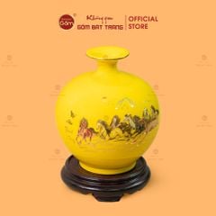 Quả Hút Lộc Men Màu Mã Đáo Thành Công Màu Vẽ Vàng