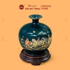 Quả Hút Lộc Men Màu Mã Đáo Thành Công Màu Vẽ Vàng