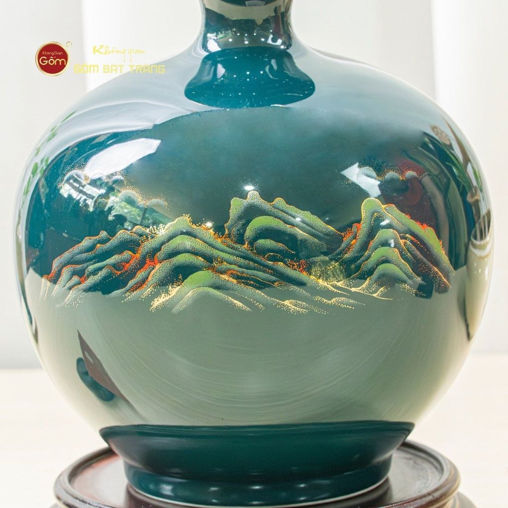 Quả Hút Lộc Men Màu Mã Đáo Thành Công Màu Vẽ Vàng