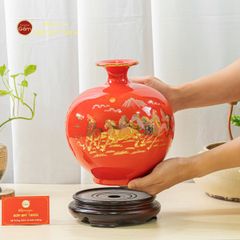 Quả Hút Lộc Men Màu Mã Đáo Thành Công Màu Vẽ Vàng