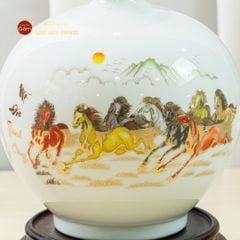 Quả Hút Lộc Men Màu Mã Đáo Thành Công Màu Vẽ Vàng