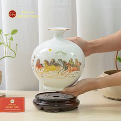 Quả Hút Lộc Men Màu Mã Đáo Thành Công Màu Vẽ Vàng