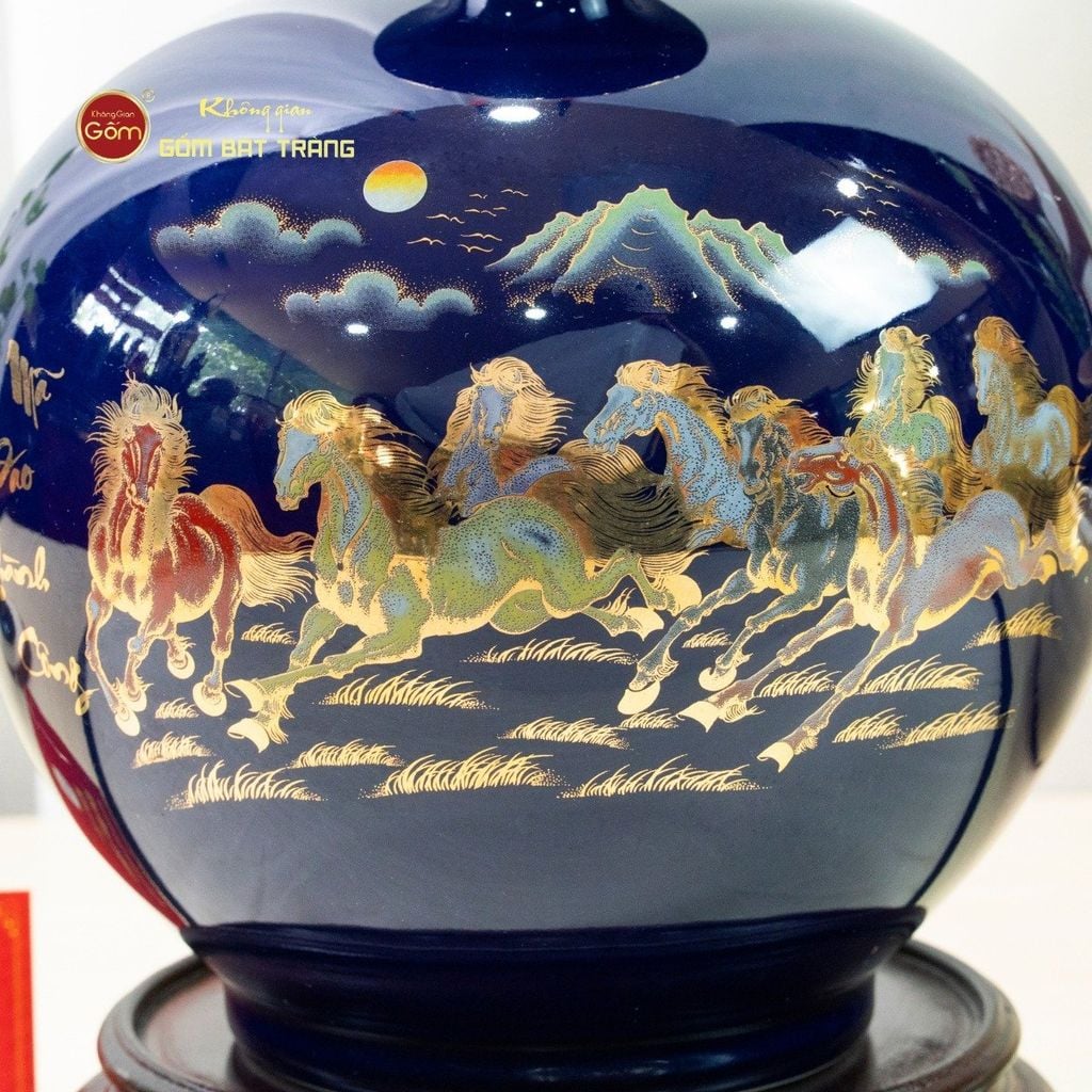 Quả Hút Lộc Men Màu Mã Đáo Thành Công Màu Vẽ Vàng