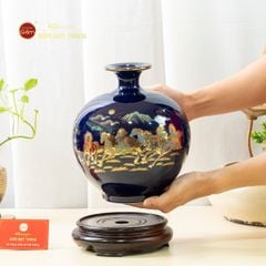 Quả Hút Lộc Men Màu Mã Đáo Thành Công Màu Vẽ Vàng