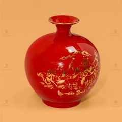 Quả Hút Lộc Men Màu Mã Đáo Thành Công Vẽ Vàng