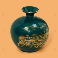 Quả Hút Lộc Men Màu Mã Đáo Thành Công Vẽ Vàng