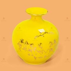 Quả Hút Lộc Men Màu Mã Đáo Thành Công Vẽ Vàng