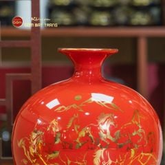 Quả Hút Lộc Men Màu Mã Đáo Thành Công Vẽ Vàng