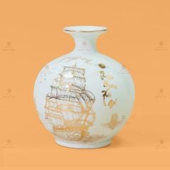 Quả Hút Lộc Men Màu Thuận Buồm Xuôi Gió Vẽ Vàng