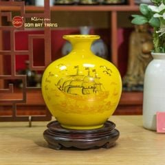 Quả Hút Lộc Men Màu Thuận Buồm Xuôi Gió Vẽ Vàng