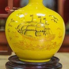 Quả Hút Lộc Men Màu Thuận Buồm Xuôi Gió Vẽ Vàng