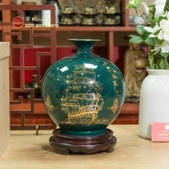 Quả Hút Lộc Men Màu Thuận Buồm Xuôi Gió Vẽ Vàng