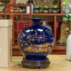 Quả Hút Lộc Men Màu Thuận Buồm Xuôi Gió Vẽ Vàng