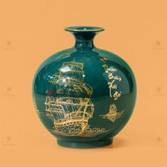 Quả Hút Lộc Men Màu Thuận Buồm Xuôi Gió Vẽ Vàng