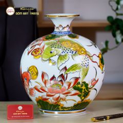 Quả Hút Lộc Niên Niên Hữu Dư Bạch Bảo Vẽ Vàng