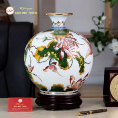 Quả Hút Lộc Niên Niên Hữu Dư Bạch Bảo Vẽ Vàng