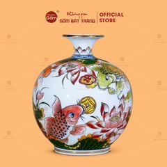 Quả Hút Lộc Niên Niên Hữu Dư Bạch Bảo Vẽ Vàng