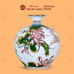 Quả Hút Lộc Niên Niên Hữu Dư Bạch Bảo Vẽ Vàng