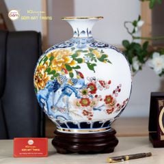 Quả Hút Lộc Thuận Buồm Xuôi Gió Hồng Vận Én Đào Bạch Bảo Vẽ Vàng