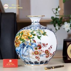 Quả Hút Lộc Thuận Buồm Xuôi Gió Hồng Vận Én Đào Bạch Bảo Vẽ Vàng