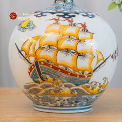 Quả Hút Lộc Thuận Buồm Xuôi Gió Hồng Vận Én Đào Vẽ Vàng