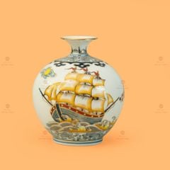 Quả Hút Lộc Thuận Buồm Xuôi Gió Hồng Vận Én Đào Vẽ Vàng