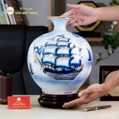 Quả Hút Lộc Thuận Buồm Xuôi Gió Mã Đáo Thành Công Bạch Bảo Vẽ Vàng