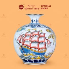 Quả Hút Lộc Thuận Buồm Xuôi Gió Hồng Vận Én Đào Bạch Bảo Vẽ Vàng