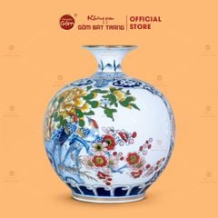 Quả Hút Lộc Thuận Buồm Xuôi Gió Hồng Vận Én Đào Bạch Bảo Vẽ Vàng