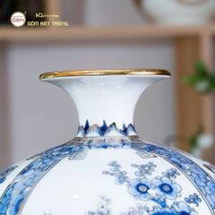 Quả Hút Lộc Tứ Quý Cổ Đồ Bạch Bảo Vẽ Vàng