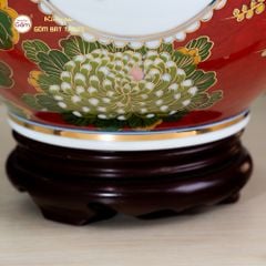 Quả Hút Lộc Vạn Sự Như Ý Tứ Hoa Phú Quý Hồng Bảo Vẽ Vàng
