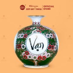 Quả Hút Lộc Vạn Sự Như Ý Tứ Hoa Phú Quý Lục Bảo Vẽ Vàng