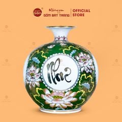 Quả Hút Lộc Vạn Sự Như Ý Tứ Hoa Phú Quý Lục Bảo Vẽ Vàng