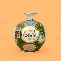 Quả Hút Lộc Xanh Ngọc An Khang Thịnh Vượng Tứ Hoa Phú Quý Vẽ Vàng