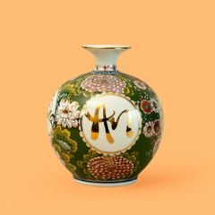 Quả Hút Lộc Xanh Ngọc An Khang Thịnh Vượng Tứ Hoa Phú Quý Vẽ Vàng