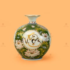 Quả Hút Lộc Xanh Ngọc An Khang Thịnh Vượng Tứ Hoa Phú Quý Vẽ Vàng