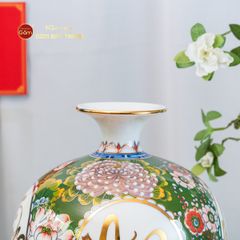 Quả Hút Lộc Xanh Ngọc An Khang Thịnh Vượng Tứ Hoa Phú Quý Vẽ Vàng