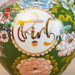 Quả Hút Lộc Xanh Ngọc An Khang Thịnh Vượng Tứ Hoa Phú Quý Vẽ Vàng